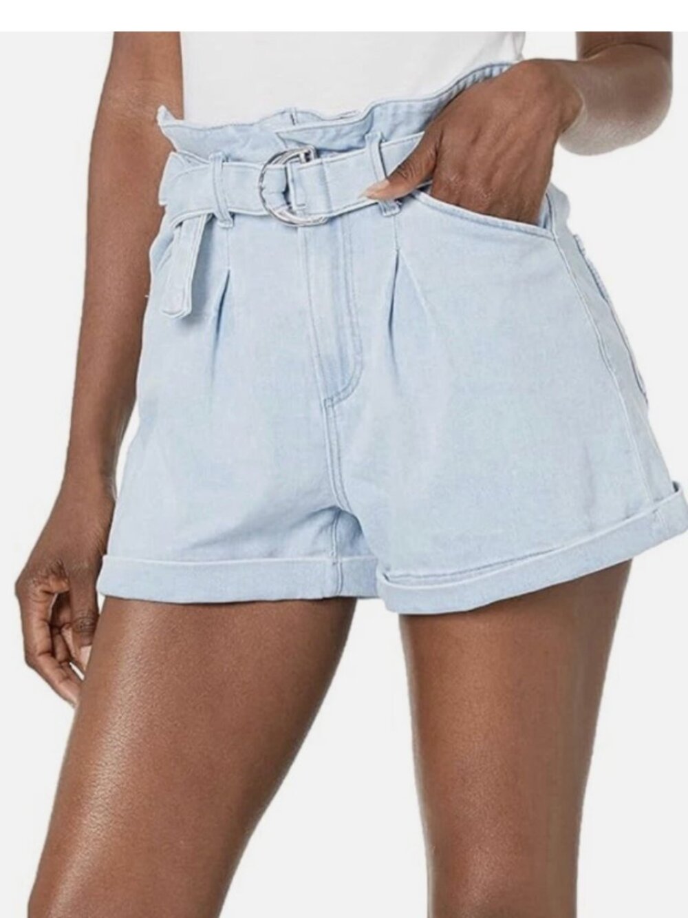 PAIGE Women's Pleated Carly Shorts Size 26